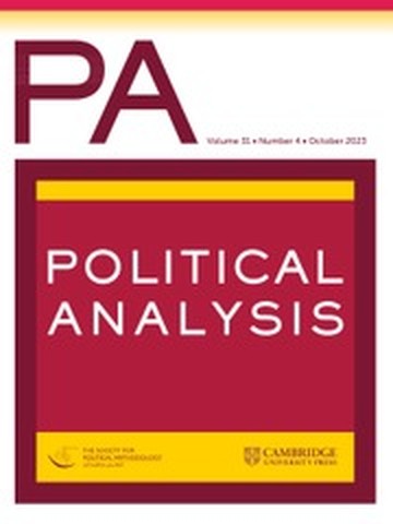 Cover: Political Analysis