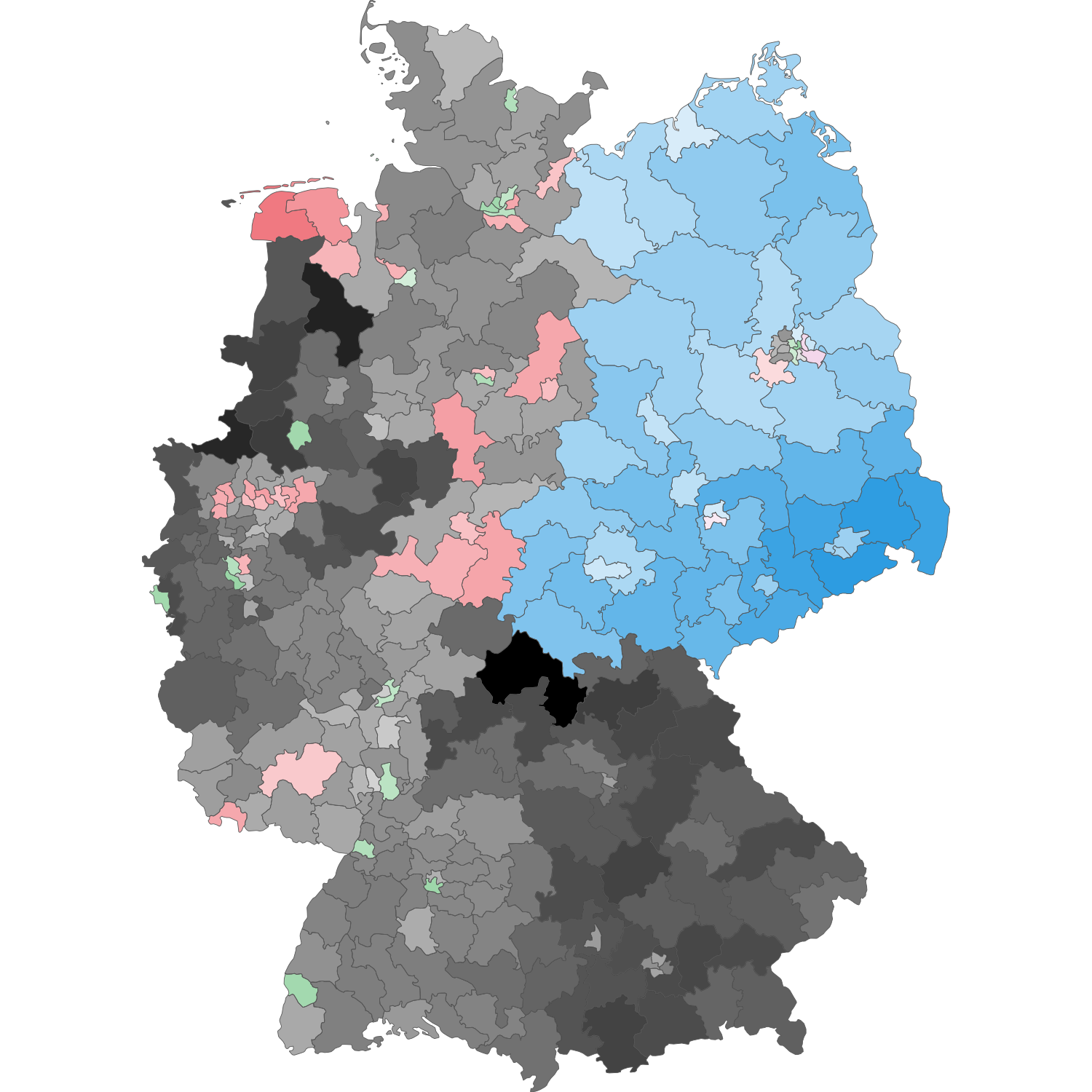 Prognose der Wahlkreissieger